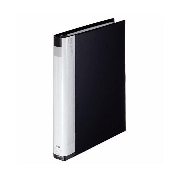 （まとめ）ライオン事務器 クリアーバインダーA4タテ 30穴 40ポケット付属 背幅40mm ブラック CB-531K 1冊 〔×2セット〕 代引不可