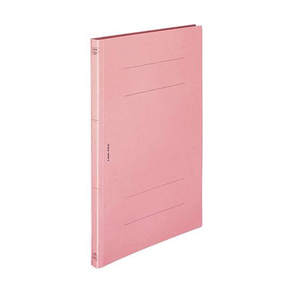 （まとめ）ライオン事務器 フラットファイル(環境)樹脂押え具 B4タテ 150枚収容 背幅18mm ピンク A-506KB4S 1セット(10冊) 〔×5セット〕 代引不可