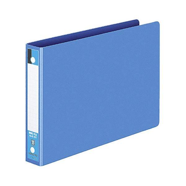 コクヨ リングファイル 色厚板紙表紙A5ヨコ 2穴 170枚収容 背幅30mm 青 フ-427B 1セット(40冊) 代引不可
