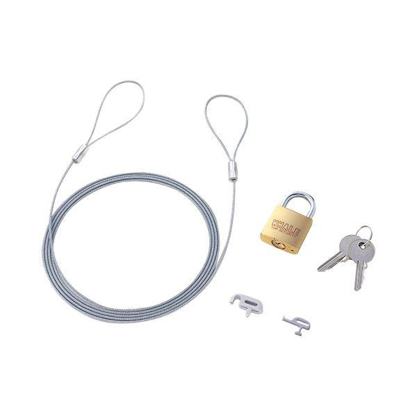 （まとめ）サンワサプライパソコン＆マウスセキュリティ SL-21K 1パック〔×3セット〕 代引不可