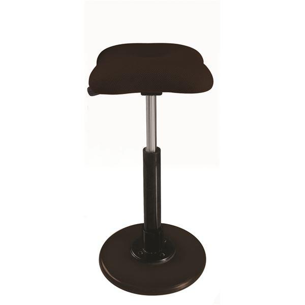 モダン スツール/丸椅子 〔ブラウン×ブラック〕 幅33cm 日本製 『ツイストスツールラフレシア Kモーション』 代引不可