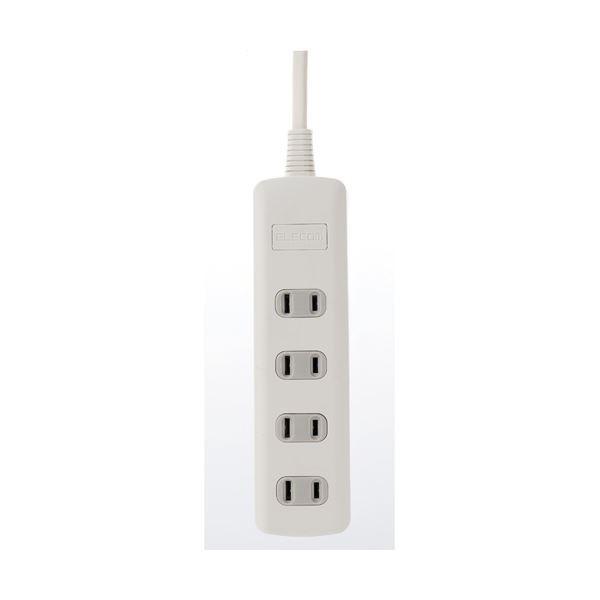 （まとめ） エレコム 雷ガードタップ4個口T-K1A-2450WH 5m〔×5セット〕 代引不可
