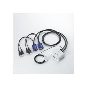 エレコム USB対応パソコン切替器 PC2台用 KVM-KUSN 1個 代引不可
