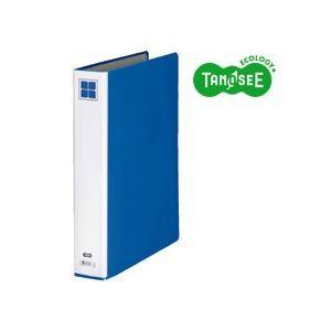 （まとめ）TANOSEE 片開きパイプ式ファイルE A4タテ 30mmとじ 青 30冊 代引不可