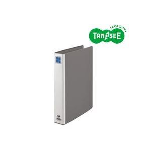 （まとめ）TANOSEE 片開きパイプ式ファイルE A4タテ 30mmとじ グレー 30冊 代引不可