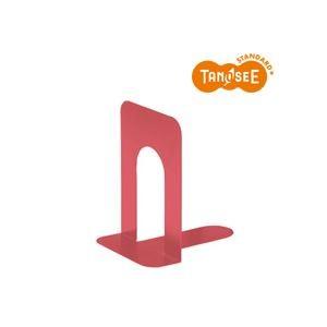 （まとめ）TANOSEE ブックエンド T型 特大 コーラルレッド（赤） 20組 代引不可