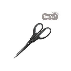 （まとめ）TANOSEE フッ素はさみ 刃渡り85mm ブラック 10本 代引不可