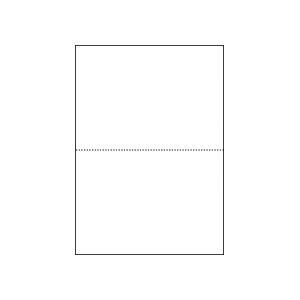 （まとめ）マルチプリンタ帳票（FSC森林認証紙） B5白紙2面 100枚入×5冊 代引不可