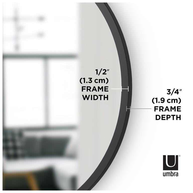 Umbra ハブ ミラー 61x61cm ブラック 21008243040 代引不可｜rcmdhl｜04