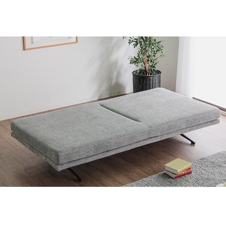 アイランドソファ 2人掛けソファ ソファ単品 幅160cm モコモコ ゆったり ダークグレー ベージュ 座り心地 くつろぎ ふかふか 木脚 おしゃれ 代引不可_2