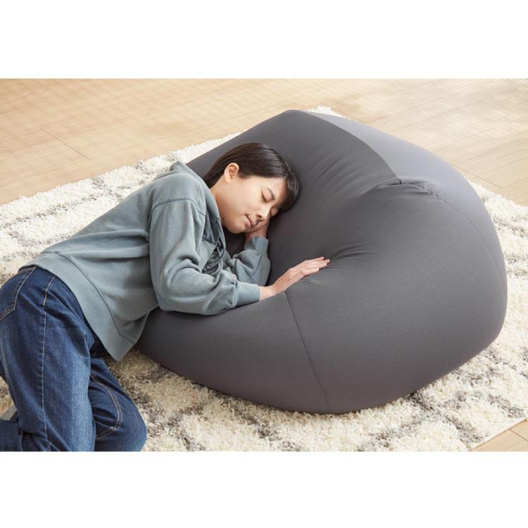 ビーズクッション本体 50×50×35cm ヌードタイプ Sサイズ 極小ビーズ へたりにくい 低VOC 大きい 北欧 マイクロビーズクッション 中身 ソファの画像