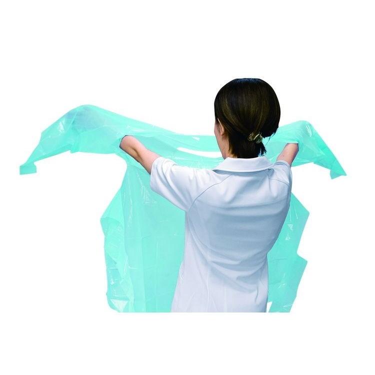 単品5個セット サラヤ プラスチックガウンライト フック式フリーサイズ30枚 ブルー ケース 10個入り 51105 975428 1008 15424 代引不可_1