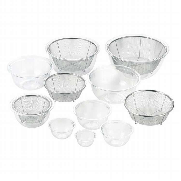 レンジボウル&ステンレスザル14点セット 4003091 代引不可 : リコメン