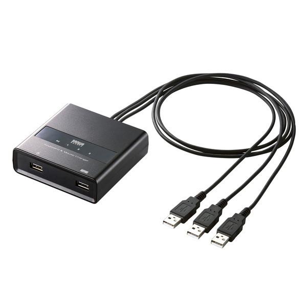 キーボード・マウス用パソコン切替器 3:1 SW-KM3UU 代引不可