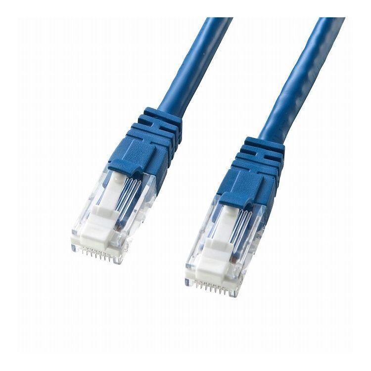 つめ折れ防止カテゴリ6LANケーブル KB-T6TS-80BLN 代引不可
