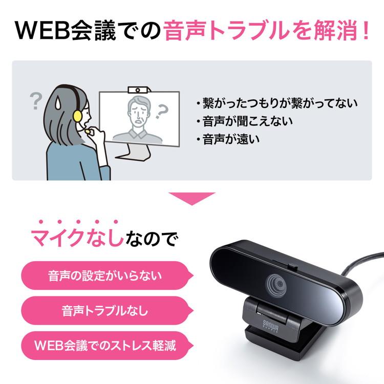 サンワサプライ マイク無しWEBカメラ CMS-V67BK 代引不可｜rcmdhl｜17