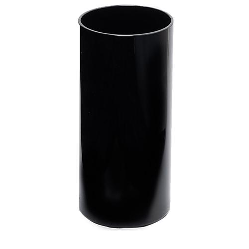 ハンマーグラス 割れない ガラス ポリカーボネート PVシリンダー ブラック φ17.5xH40 花材 花器