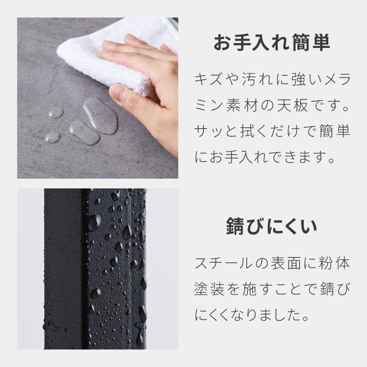 ダブルスライド棚 キャスター付き キッチンカウンター 幅100 VOID STACK series 大型レンジ対応 キッチンラック レンジ台 レンジボード レンジラック 代引不可の画像