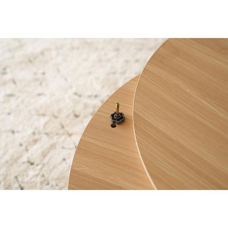 こたつ テーブル 単品 〔 円形 約直径80cm ホワイトウォッシュ