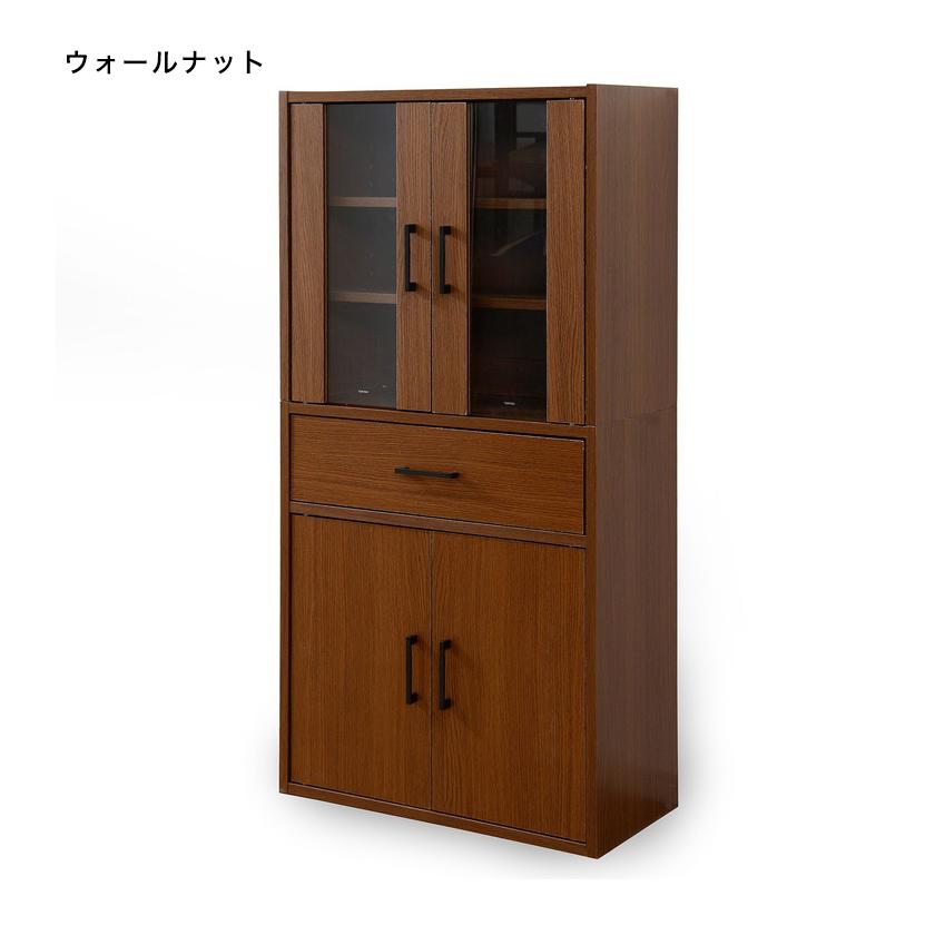 食器棚 幅60cm 高さ120cm スリム ハイタイプ キッチン収納 食器 棚