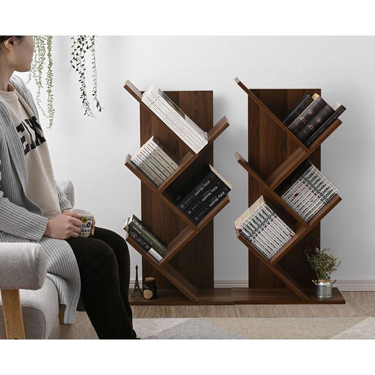 本棚 ブックシェルフ おしゃれにディスプレイ マガジンラック 斜め CD