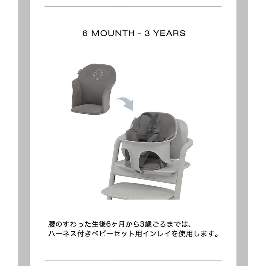 サイベックス cybex レモチェア 専用クッション シート シートクッション LEMO CHAIR レモ コンフォートインレイ 座面 フィット 背中 ハーネス｜rcmdhl｜07