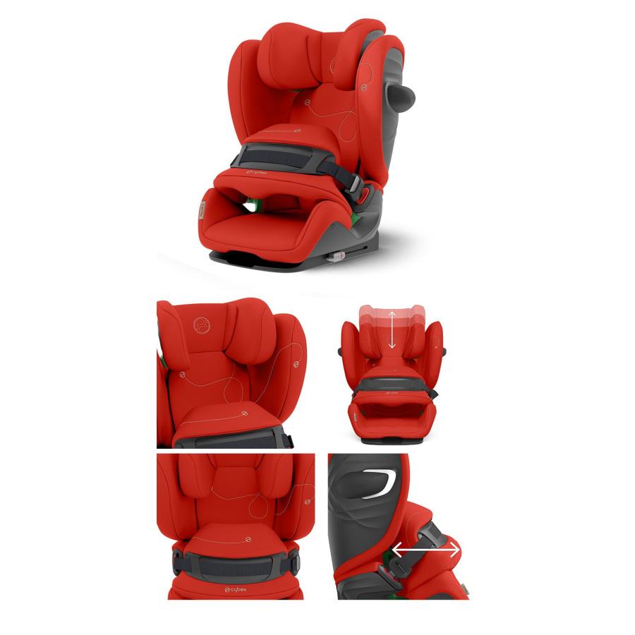 【美品　送料無料】Cybex ソリューション Sフィックス ジュニアシート 赤 サイベックス（CYBEX） 正規販売店 ジュニアシート チャイルドシート
