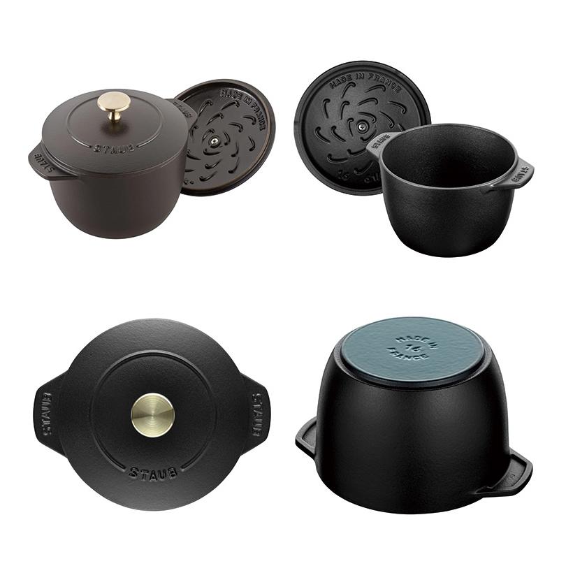 【新品・生涯保障】STAUBストウブ ラ ココット デゴハン Mブラック16cm STAUB(ストウブ) ラ・ココット de GOHAN M ブラック [CONCENT