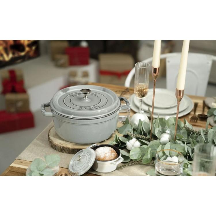 公式販売店 STAUB ピコ・ココット ラウンド 22cm 生涯保証 選べる3色 ストウブ ピコ ココット ストーブ 鋳物 ホーロー鍋 ih対応 ホーロー 琺瑯 代引不可 | ブランド登録なし | 08