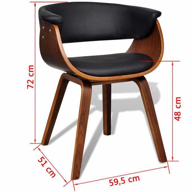 vidaXL ダイニングチェア 6点セット 曲げ木 合成皮革張家具 チェア キッチン・ダイニングルームチェア 代引不可_7