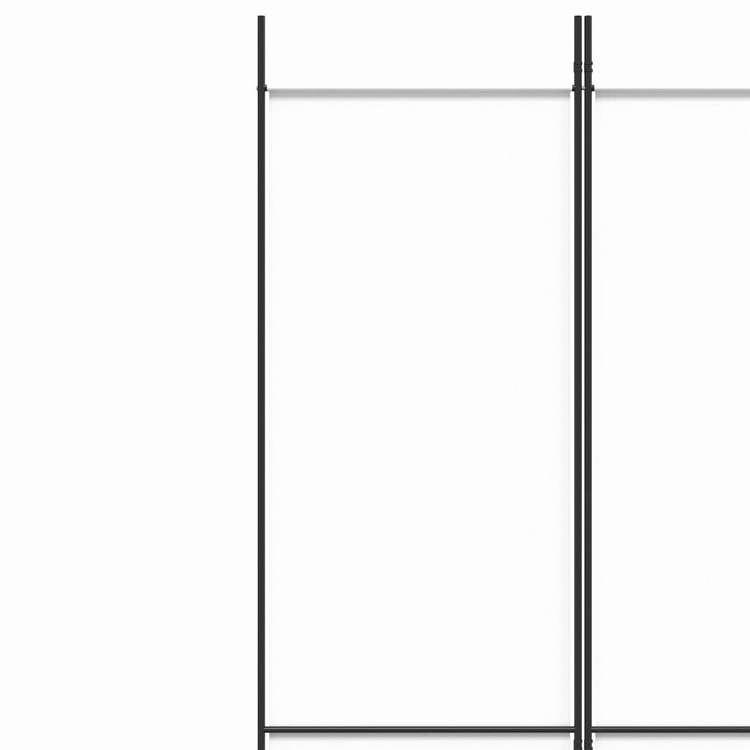 vidaXL 5パネルルームディバイダー ホワイト 250x220 cm ファブリック 家具 間仕切り 代引不可_6