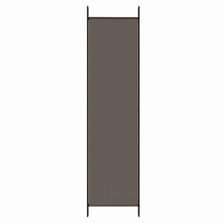 vidaXL 5パネルルームディバイダー アンスラサイト 250x220 cm ファブリック 家具 間仕切り 代引不可_5