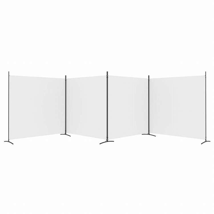 vidaXL 2枚組パネル 間仕切り ホワイト 698x180 cm 布製家具 間仕切り 代引不可_4