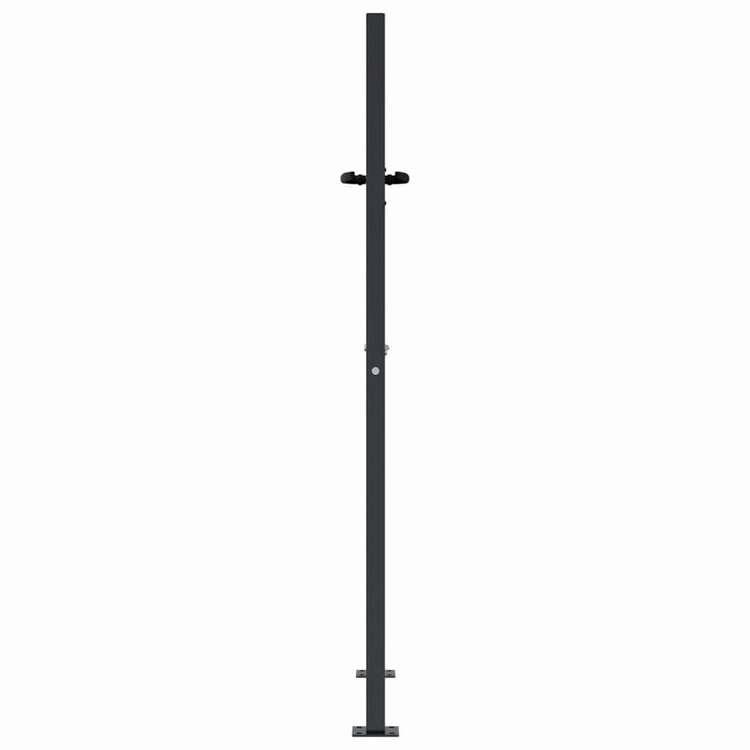 vidaXL ガーデンゲート アンスラサイト 100x125 cm スチールツリーデザイン ハードウェア フェンス バリア ゲート 代引不可_4