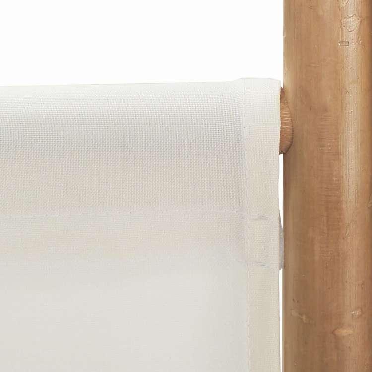 vidaXL 折りたたみ式3パネルルームディバイダー 120 cm 竹とキャンバス 家具 間仕切り 代引不可_7