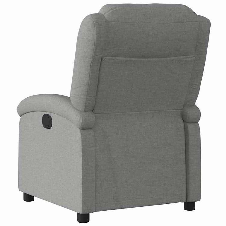 vidaXL リクライニングチェア ダークグレーファブリック 家具 チェア