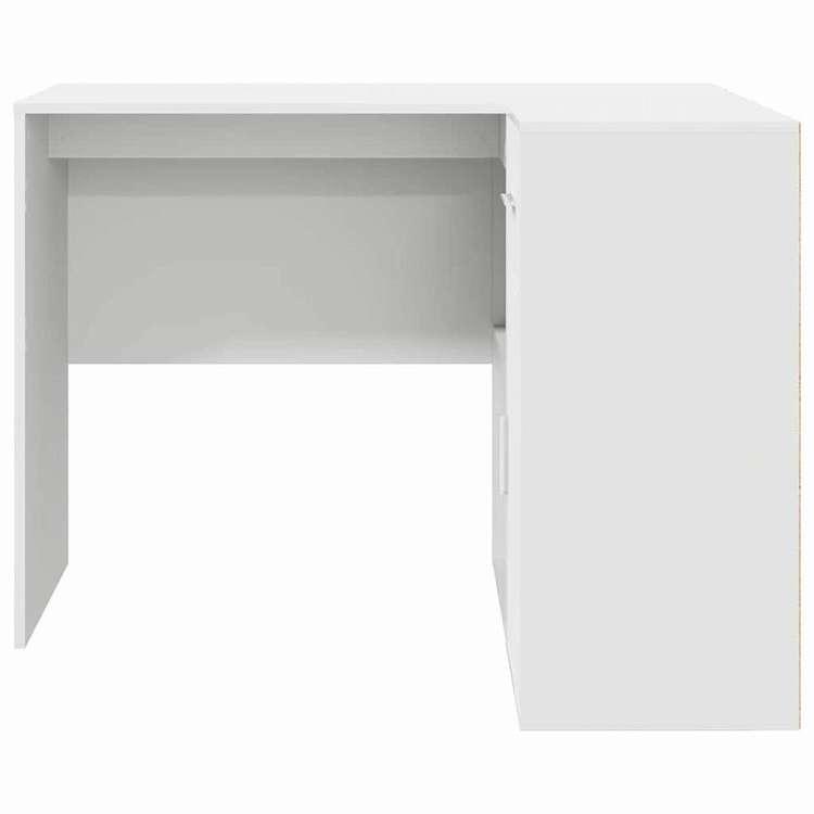 vidaXL コーナーデスク 引き出し付き ホワイト 102 x 88 75 cm 家具