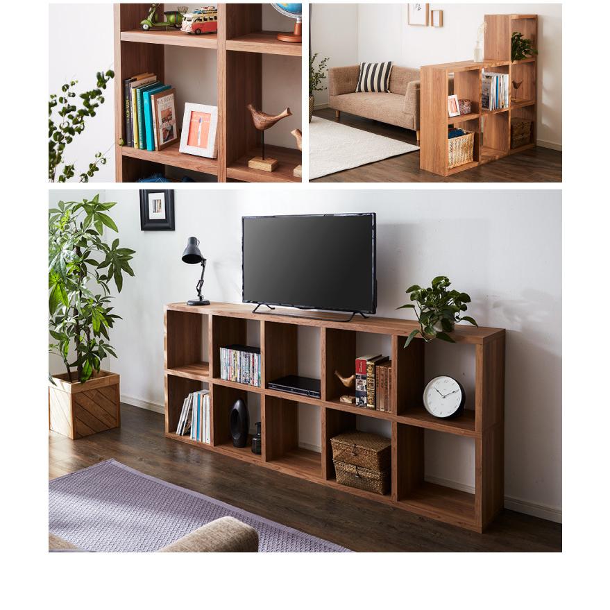 テレビ台 テレビボード TV台 TVボード オープン収納棚 2段 Amazon｜ZEOPLE テレビ台 ローボード 2段 収納つき テレビラック