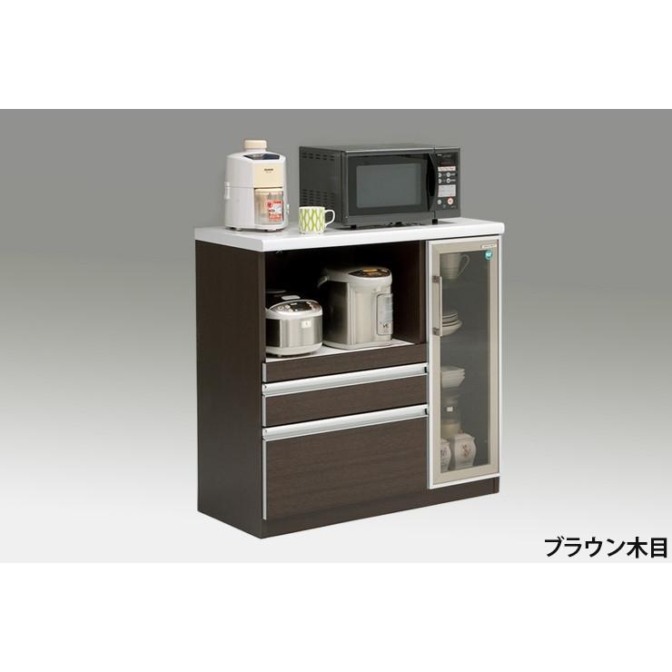 キッチンカウンター 幅90cm 奥行45cm 高さ91cm 国産 大川家具 キッチン