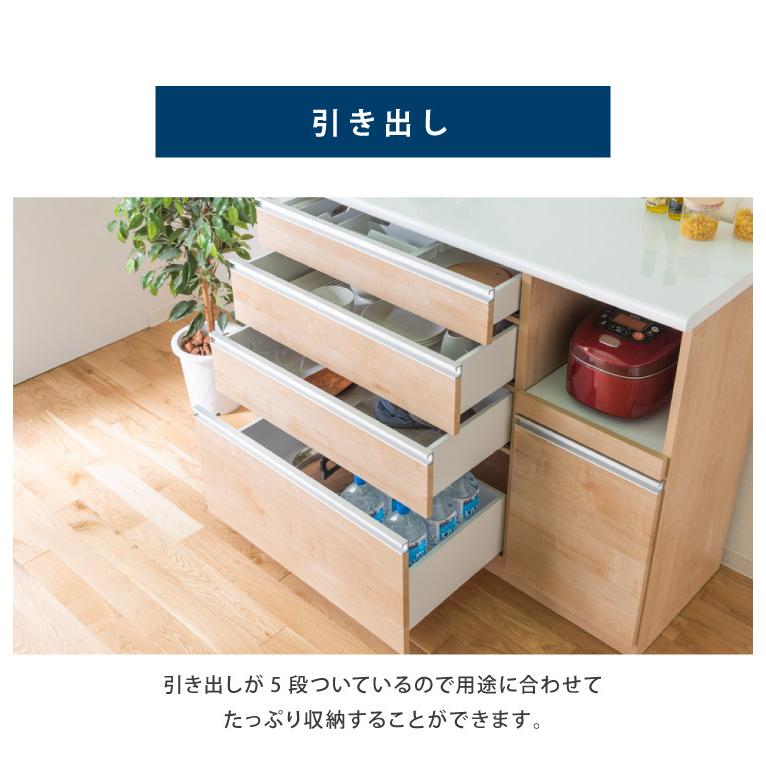 キッチンカウンター 食器棚 幅120cm 高さ100cm モイス付き 大川家具 キッチンカウンター 食器棚 幅120cm 高さ100cm モイス付き 大川