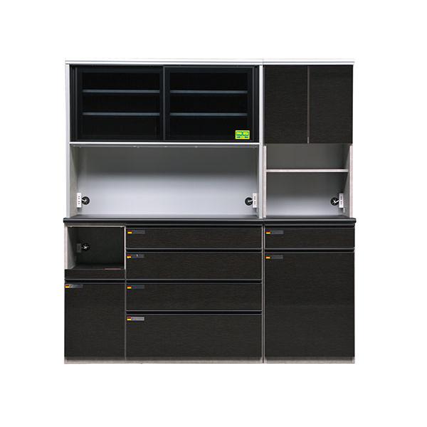 食器棚 キッチンボード 幅130cm 奥行48cm 高さ198cm カップボード ダイニングボード 130cm セラミック調 グレー 130cm幅 食器家電収納棚 レンジ台 代引不可_8