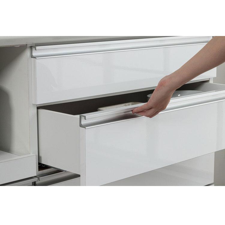 食器棚 幅90cm 完成品 90 キッチンカウンター 日本製 国産 大川家具
