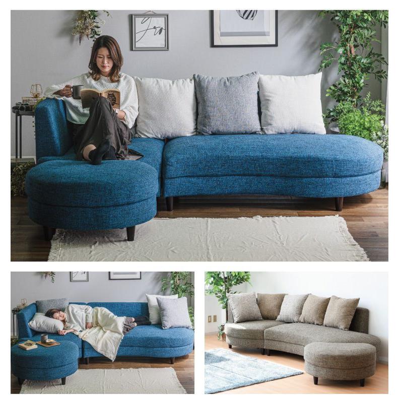 カウチソファ ソファ ソファーベッド sofa 3人掛け 開梱設置無料