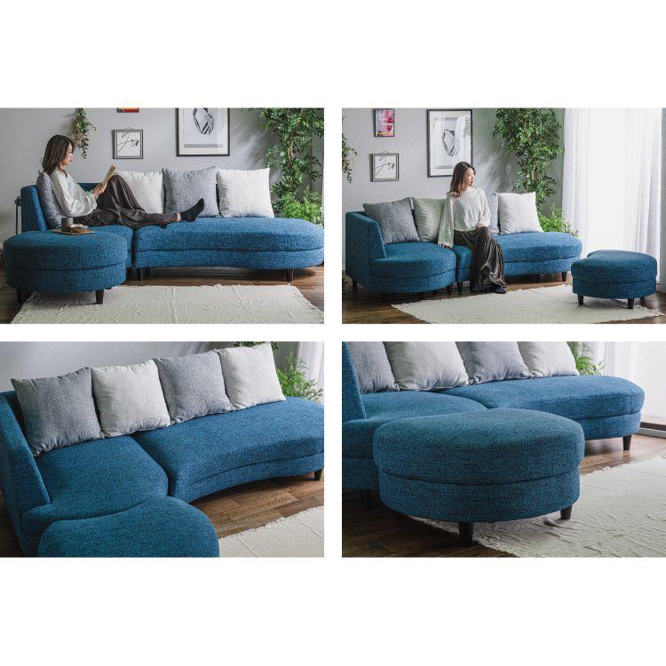 カウチソファ ソファ ソファーベッド sofa 3人掛け 開梱設置無料