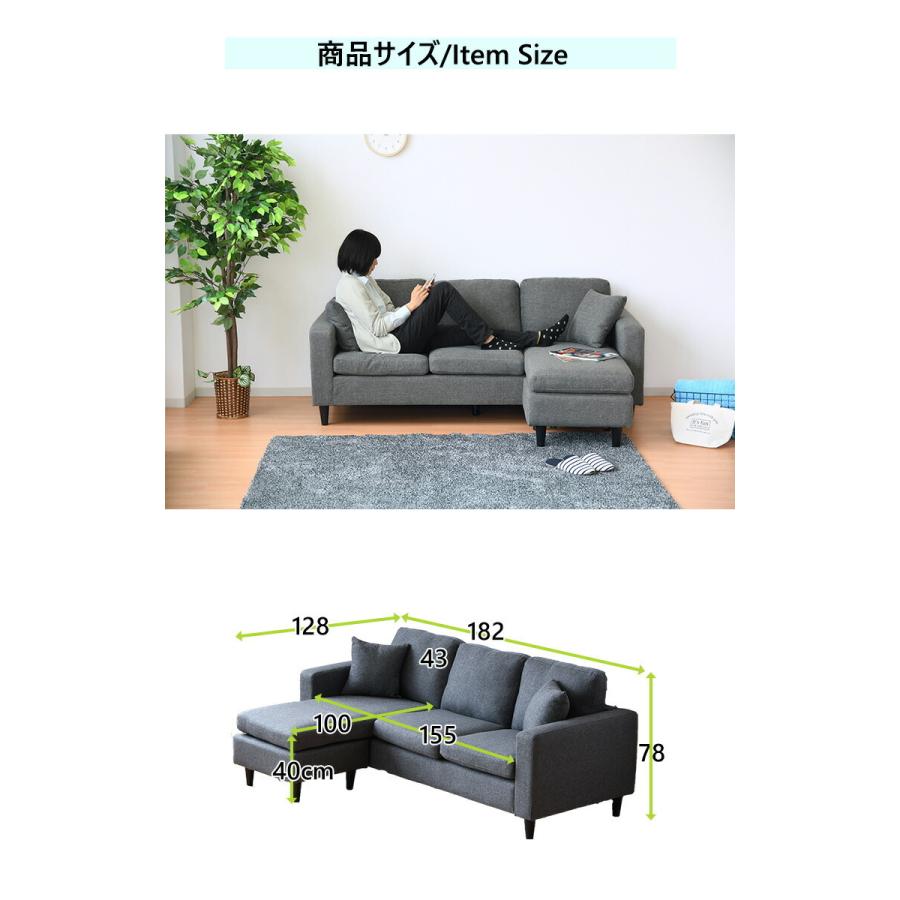 3人掛けソファ 幅182 ロータイプ ナチュラル 家具 E127 3人掛けソファ 幅182 ロータイプ ナチュラル 家具 E127