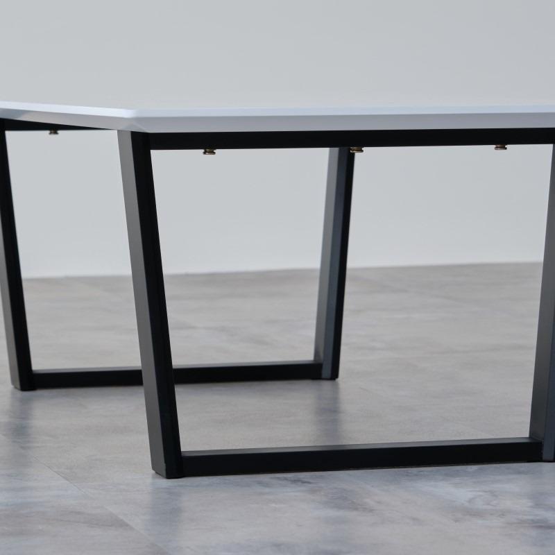 一生紀 センターテーブル 幅110 ローテーブル 大理石調 モノトーン 机