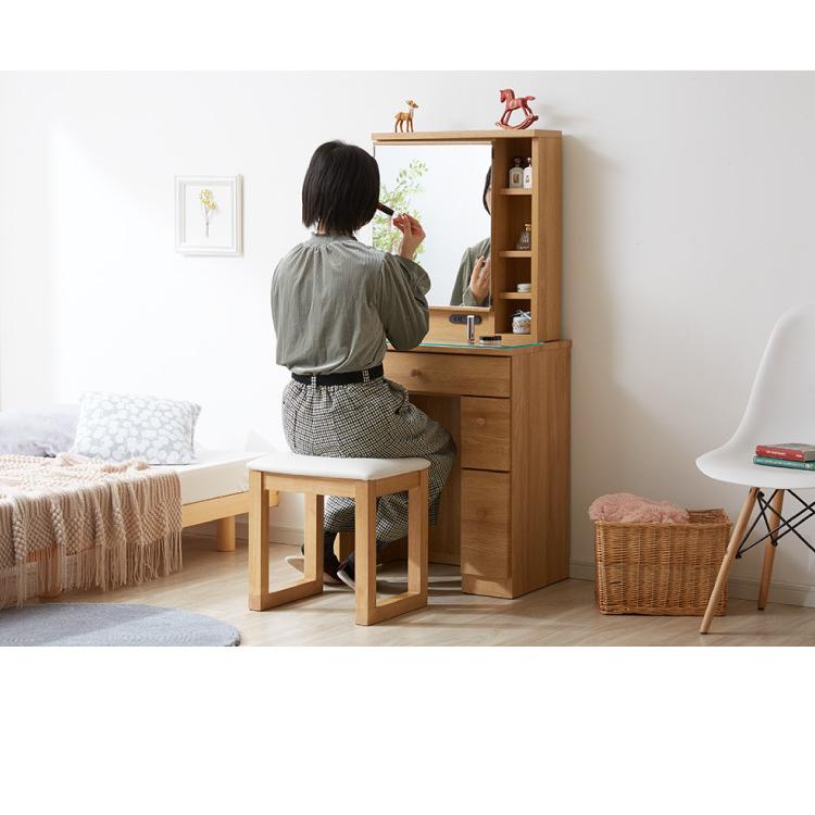 ドレッサー デスク 一面鏡 幅60cm 完成品 かわいい 収納 ドレッサー デスク 一面鏡 幅60cm 完成品 かわいい 収納