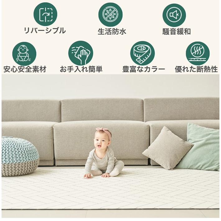 PVCフロアマット 140×225 ベビー 140 200 赤ちゃん 子供 プレイマット 