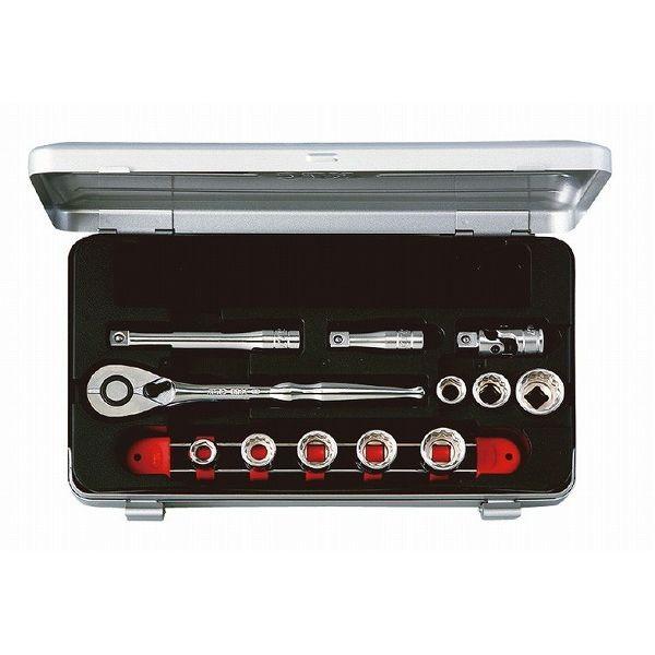 京都機械工具(KTC) ソケットレンチセット TB308BX 差込角:9.5mm 12点 1