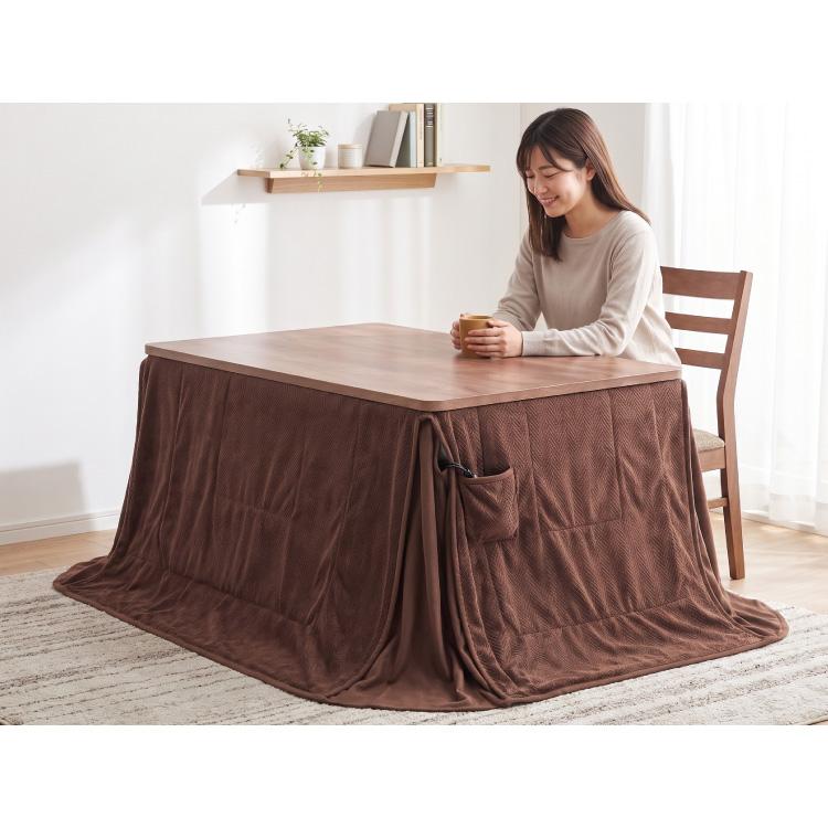 昇降式こたつテーブル グレー 120x80cm 昇降こたつ 幅120 ハイタイプ 4人掛け 昇降式 ダイニングテーブル 昇降